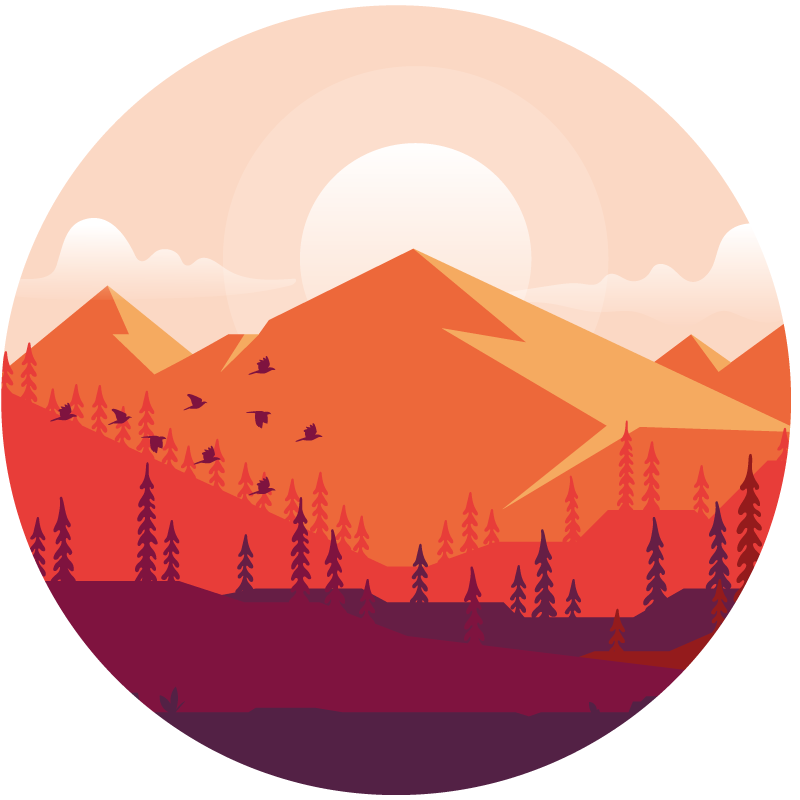 Dywan winylowy tekstura górzysty krajobraz - TenStickers