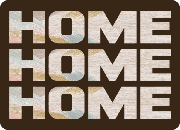 Dywan winylowy napisy witaj w przedpokoju domu - TenStickers