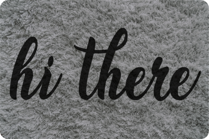 Dywan winylowy napisy cześć, wystrój - TenStickers