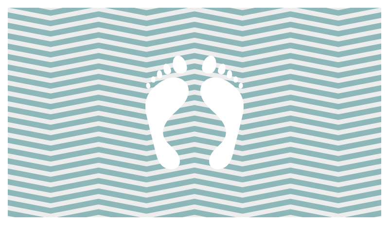 Dywan winylowy w paski pasiasty ślad - TenStickers