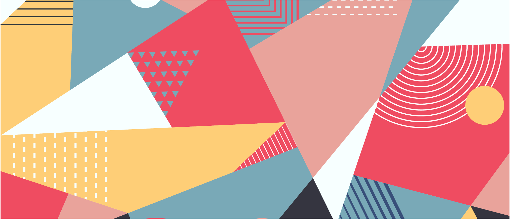 Dywan winylowy wzór geometryczny kompozycja kolorowa - TenStickers