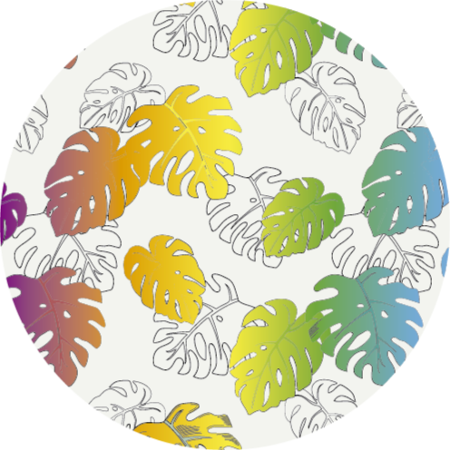 Dywan winylowy w kwiaty i rośliny monstera tropikalna - TenStickers