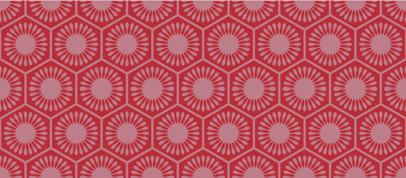 Dywan winylowy geometryczny wzór zespół z motywem kołowym - TenStickers