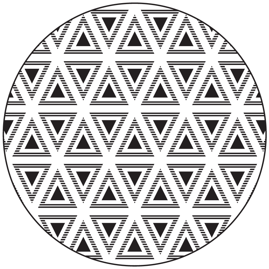 Dywan winylowy wzór geometryczny kompozycja trójkątna - TenStickers