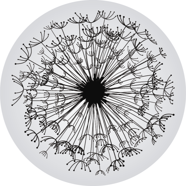 Dywan okrągły winylowy z liśćmi - TenStickers