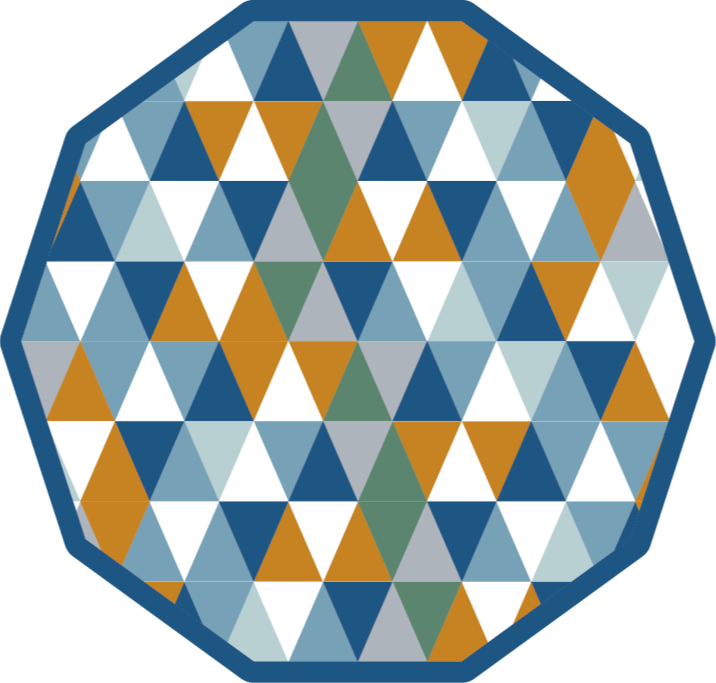 Dywan winylowy Wielokolorowe trójkąty - TenStickers