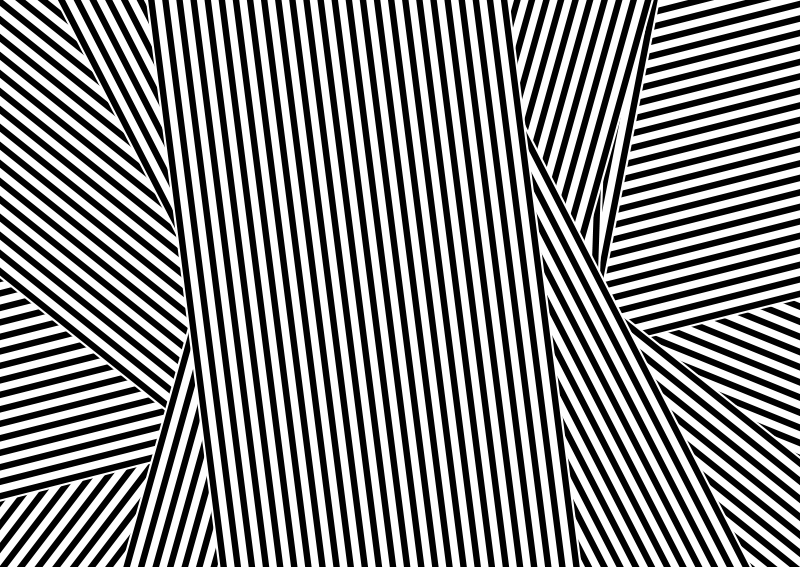 Chodnik winylowy do przedpokoju w czarno-białe paski - TenStickers