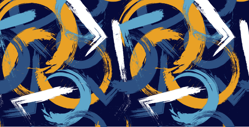 Dywan winylowy wzór geometryczny abstrakcyjne wiry - TenStickers