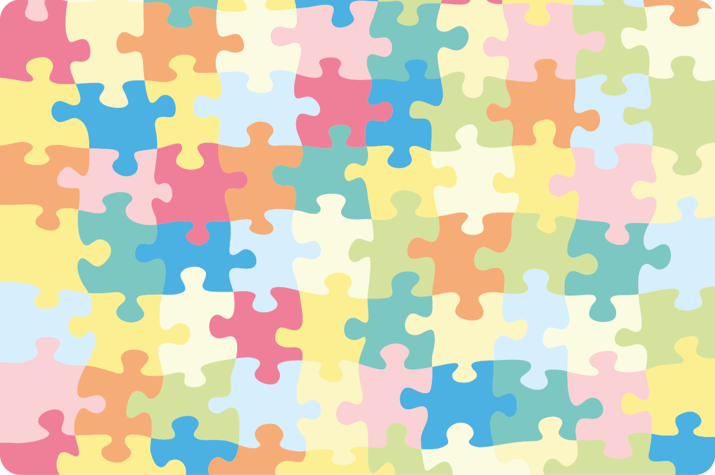 Dywan winylowy dla dziecka wzór puzzli - TenStickers