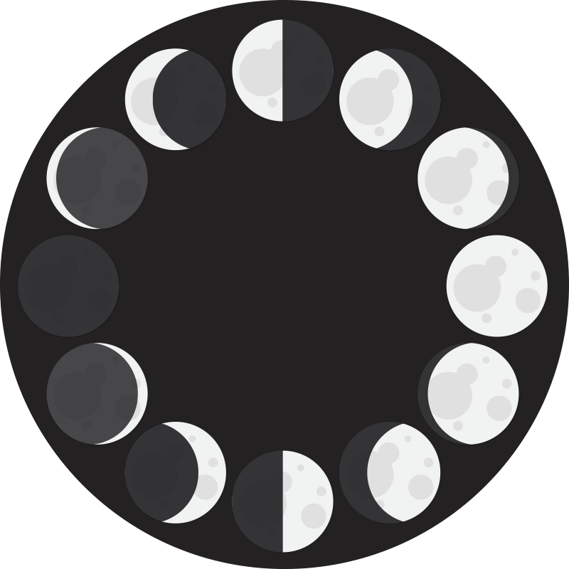 Dywan winylowy fazy księżyca - TenStickers