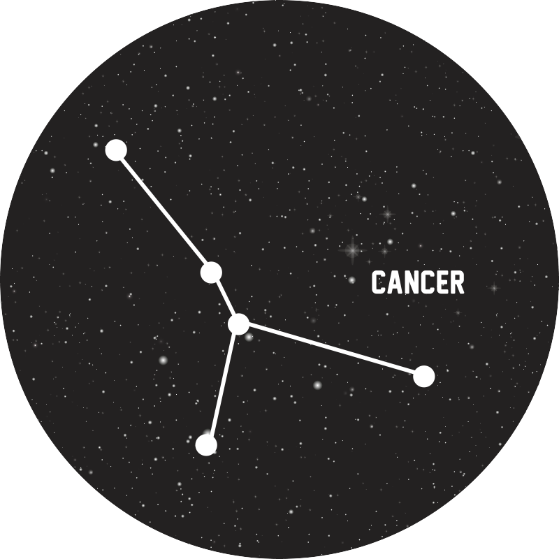 Dywan winylowy w gwiazdki konstelacja niebiańska - TenStickers