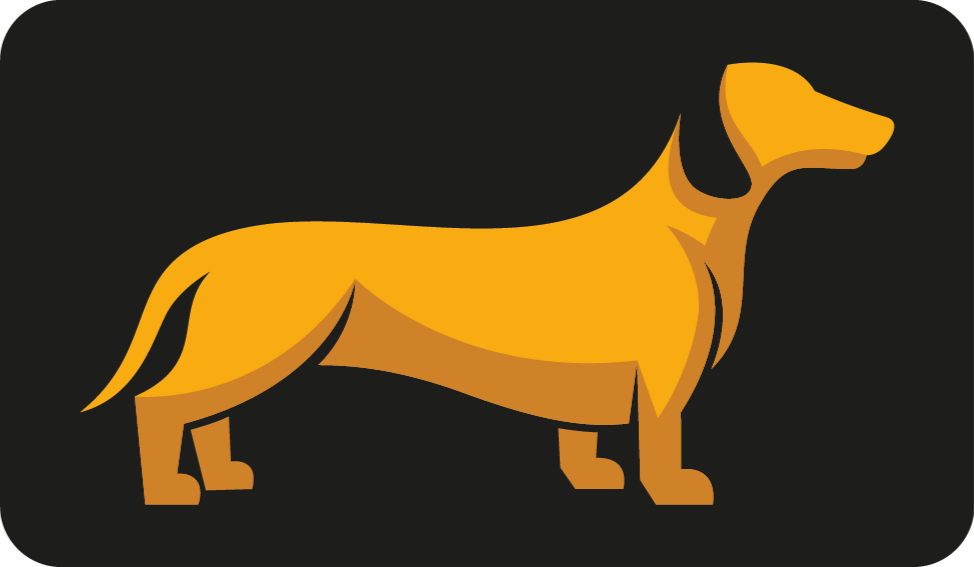 Dywan winylowy zwierzęta psia sylwetka - TenStickers