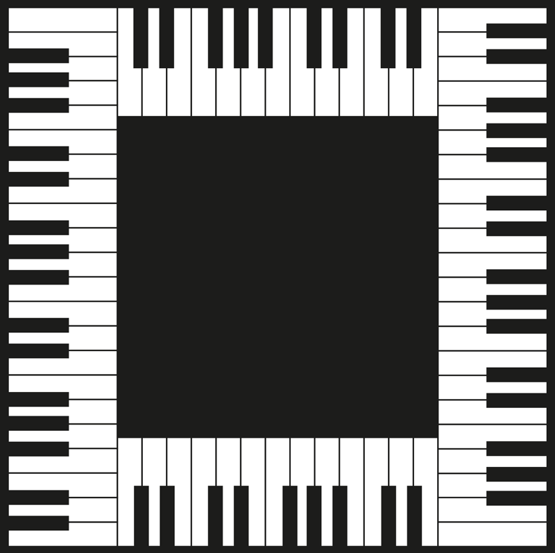 Dywanik winylowy Pianino - TenStickers