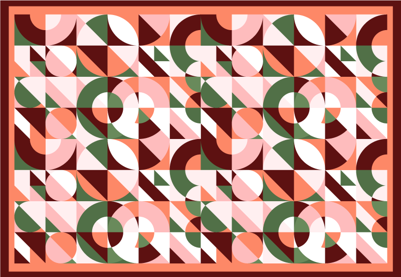 Geometryczny kolorowy nadruk geometryczne dywany - TenStickers