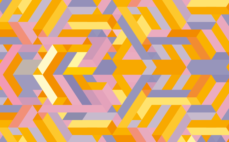 Dywan winylowy do łazienki wzór geometryczny nachodzący - TenStickers
