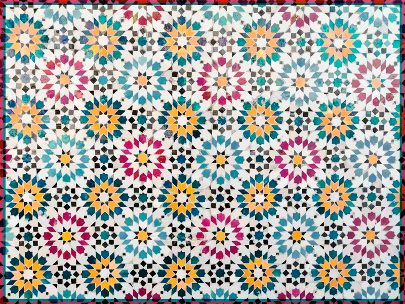 śródziemnomorskie mozaiki podłogowe - TenStickers