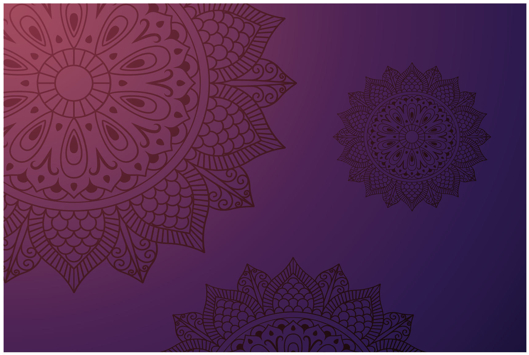 Dywan winylowy z mandalą dywanik ze wzorem mandali - TenStickers