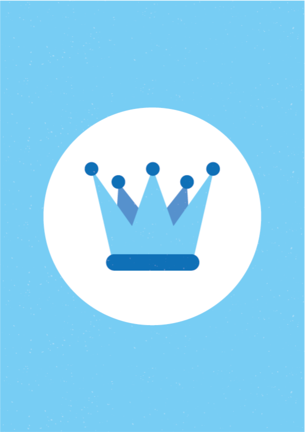 Dywan winylowy Niebieska korona - TenStickers