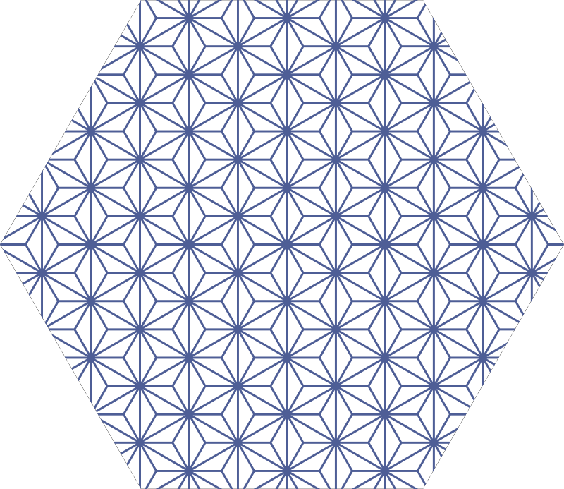 Dywan winylowy wzór geometryczny geometryczne wzory gwiazd - TenStickers