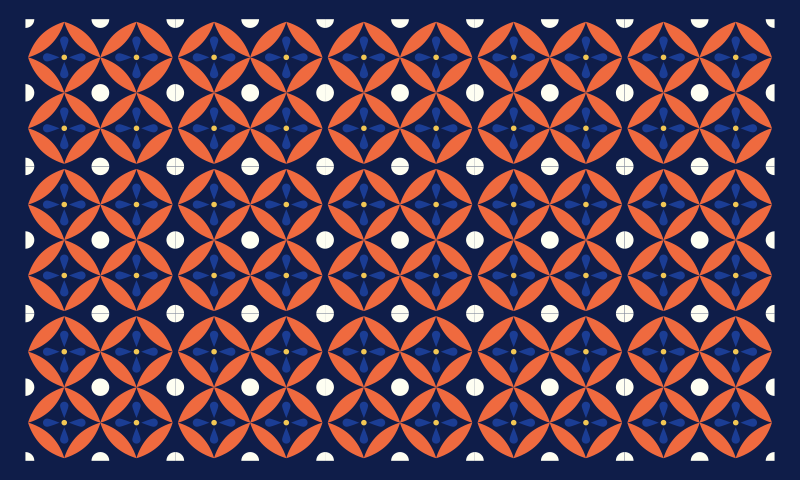 Dywan winylowy wzór geometryczny w stylu geometrycznym - TenStickers