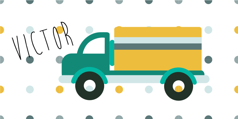 Dywan winylowy Spersonalizowana ciężarówka - TenStickers