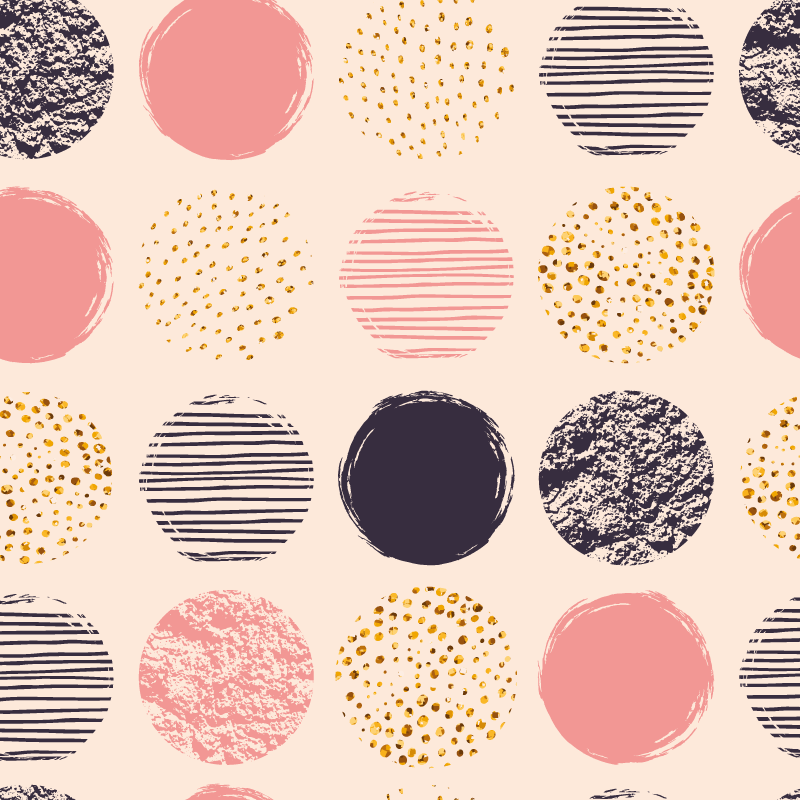 Dywan winylowy Abstrakcyjne koła - TenStickers