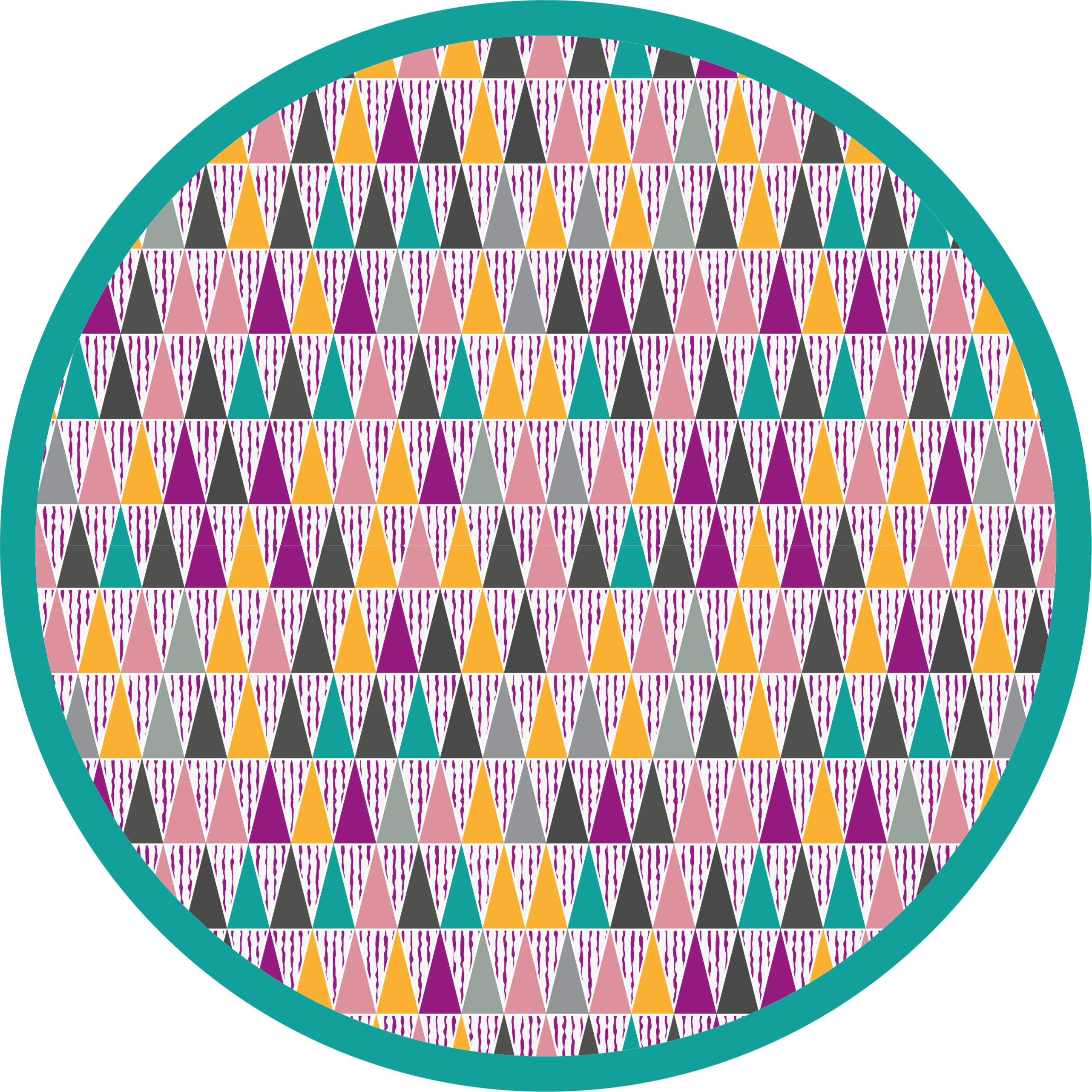 Dywan winylowy Nordyckie intensywne trójkąty - TenStickers