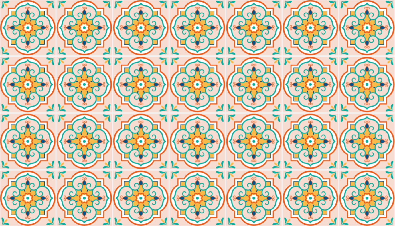 Dywanik winylowy Kolorowa mozaika - TenStickers