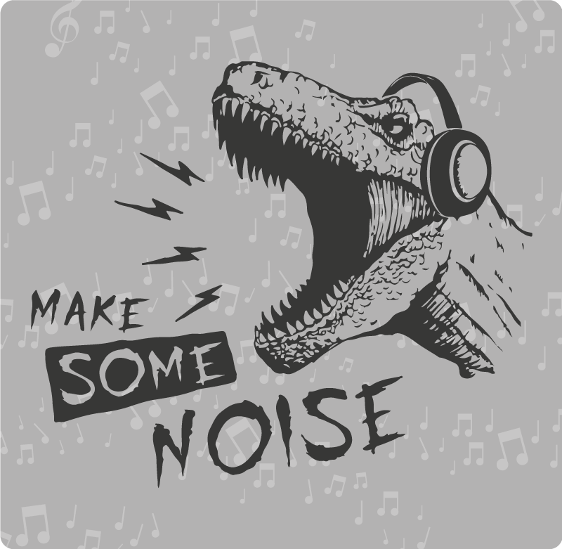 Dziecięcy dywan winylowy dynamiczny dźwięk dinozaura - TenStickers