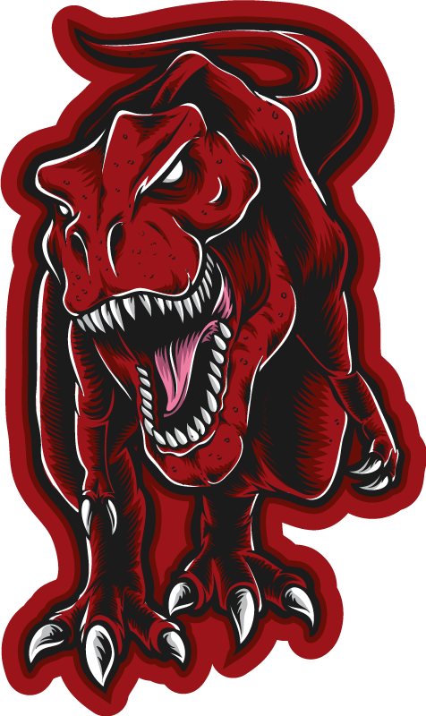 Dywan winylowy zwierzęta okrutny dinozaur - TenStickers