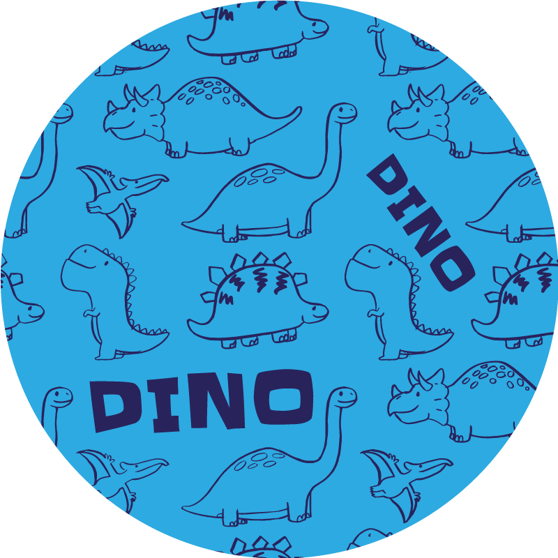 Dziecięcy dywan winylowy motyw dinozaura - TenStickers