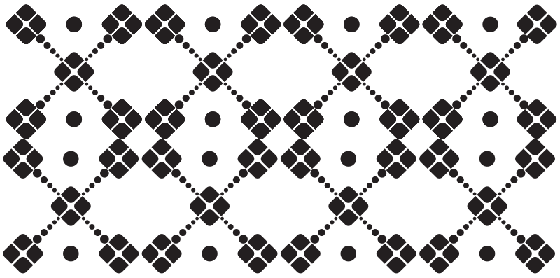Dywan winylowy wzór geometryczny geometryczne domino - TenStickers
