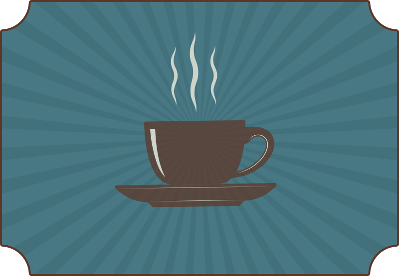 Dywan winylowy napisy parująca kawa - TenStickers