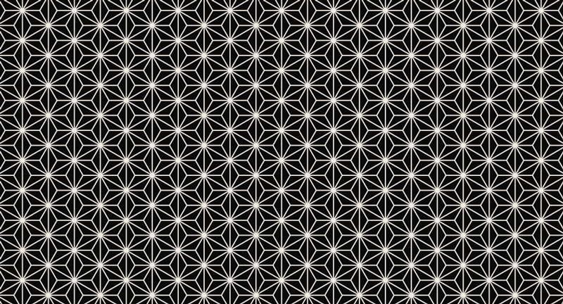 Dywan winylowy do kuchni w czarno-białe geometryczne romby - TenStickers