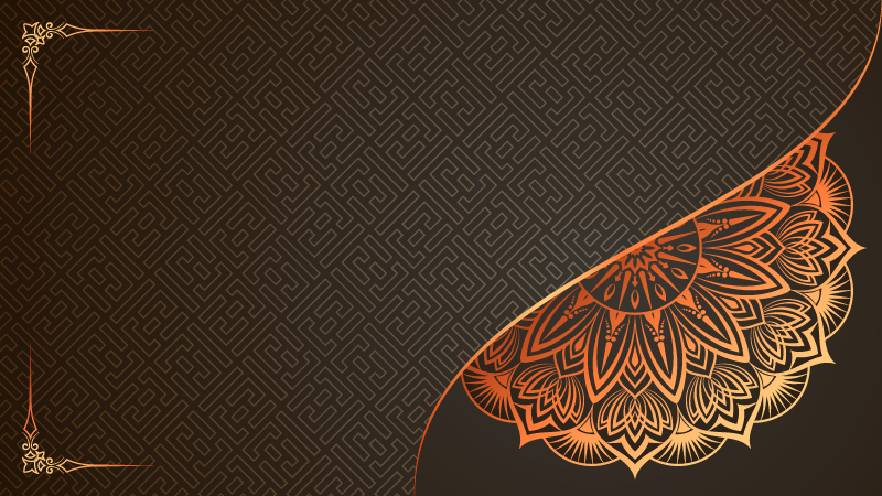 Dywan winylowy z mandalą projekt narożnika mandali - TenStickers