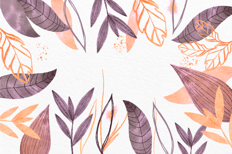 Dywan winylowy do salonu eleganckie wzory liści - TenStickers