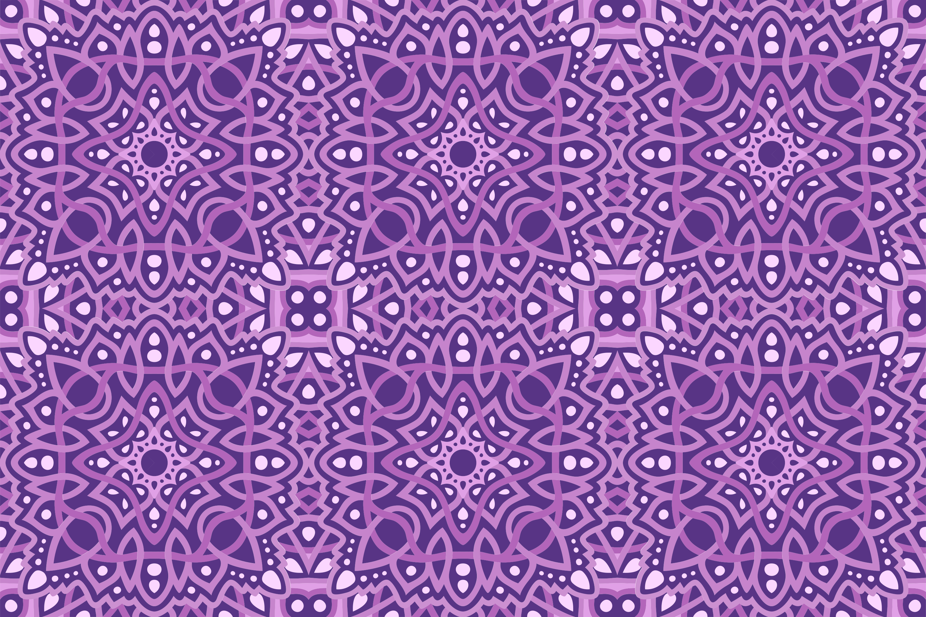Dywan winylowy fioletowa mandala - TenStickers
