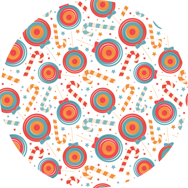 Dywan winylowy dla dzieci kolorowe słodycze - TenStickers