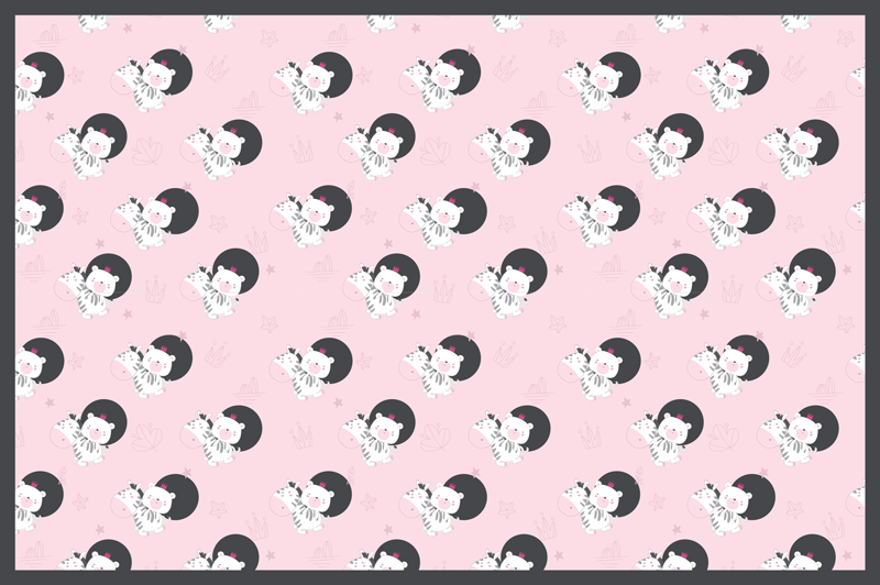 Dywan winylowy dla dziecka zabawna grafika baletnicy - TenStickers