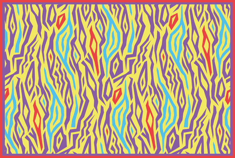 Dywan winylowy w stylu vintage zebra - TenStickers