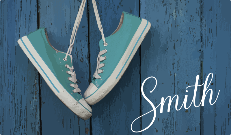 Dywan winylowy tekstura personalizacja tenisówek - TenStickers