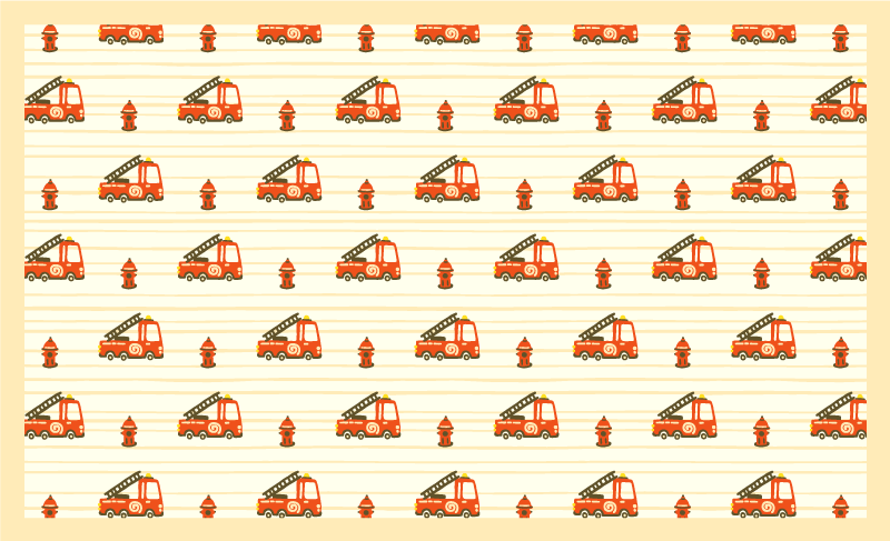 Dziecięcy dywan winylowy zabawny motyw transportu - TenStickers