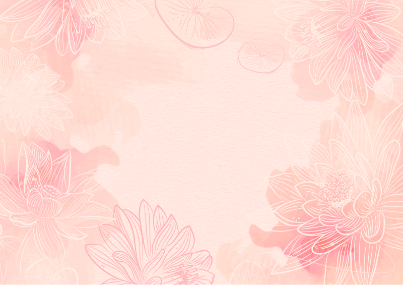 Dywan winylowy w kwiaty i rośliny kwiatowy spokój - TenStickers