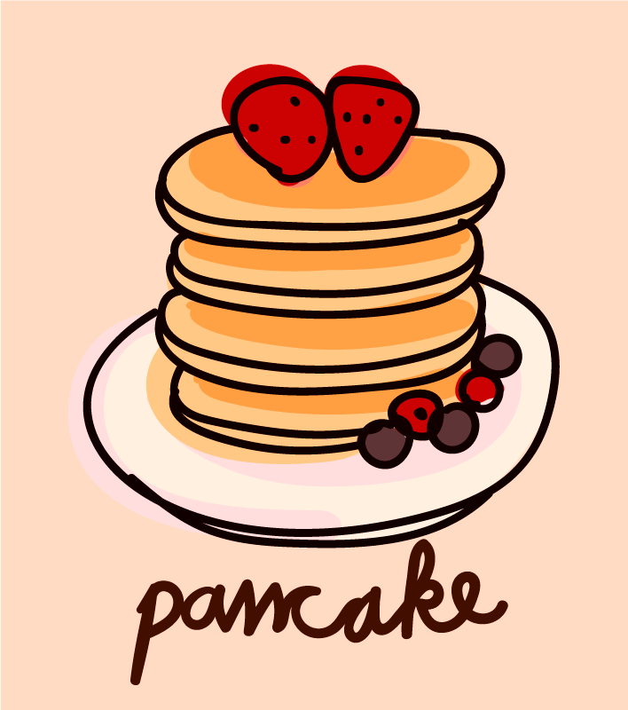 Dywan winylowy do kuchni pyszne naleśniki - TenStickers