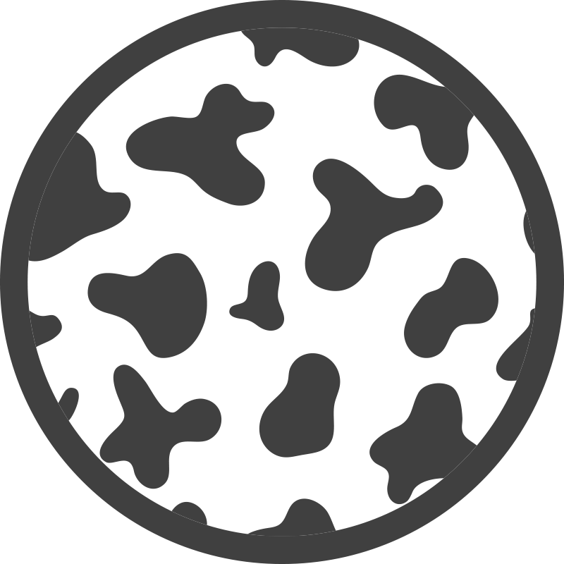 Dywan winylowy wzór zwierzęcy okrągły motyw skóry bydlęcej - TenStickers