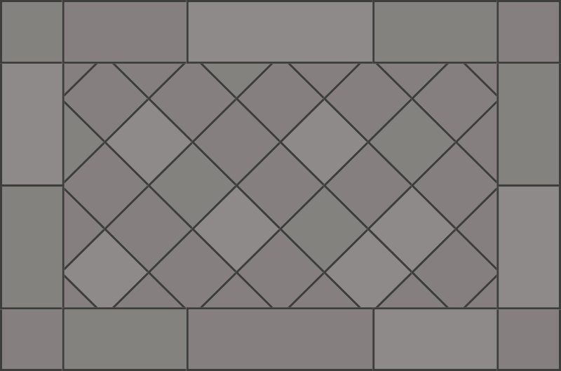 Dywan winylowy do gabinetu Szare diamenty - TenStickers