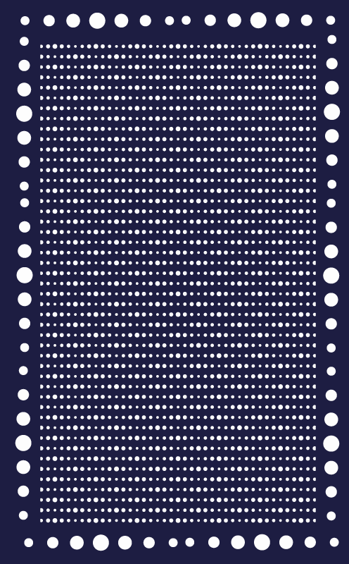 Dywan winylowy w paski elegancja w kropki - TenStickers