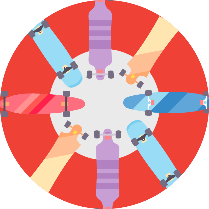 Dywan winylowy z grą okrągła gra planszowa - TenStickers