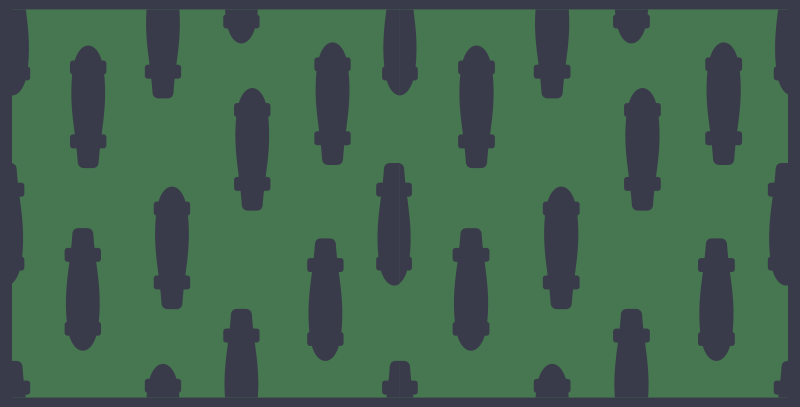 Dywan winylowy dla nastolatków w kolorze zielono-czarnym - TenStickers