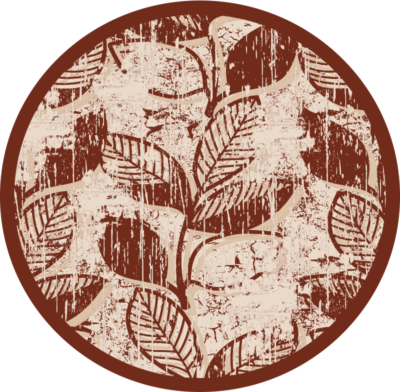 Dywan winylowy natura stylowe wzory liści - TenStickers